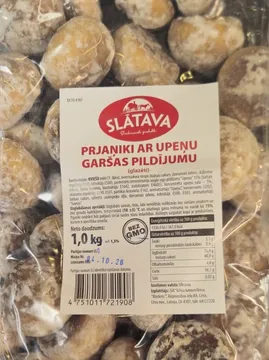 SLĀTAVA Gingerbread with blackcurrant flavour filling 1 kg