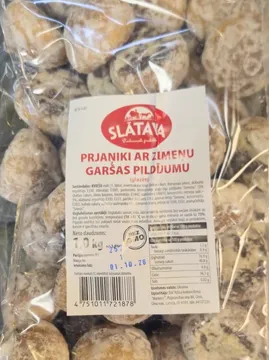 SLĀTAVA Gingerbread with strawberry flavour filling 1 kg