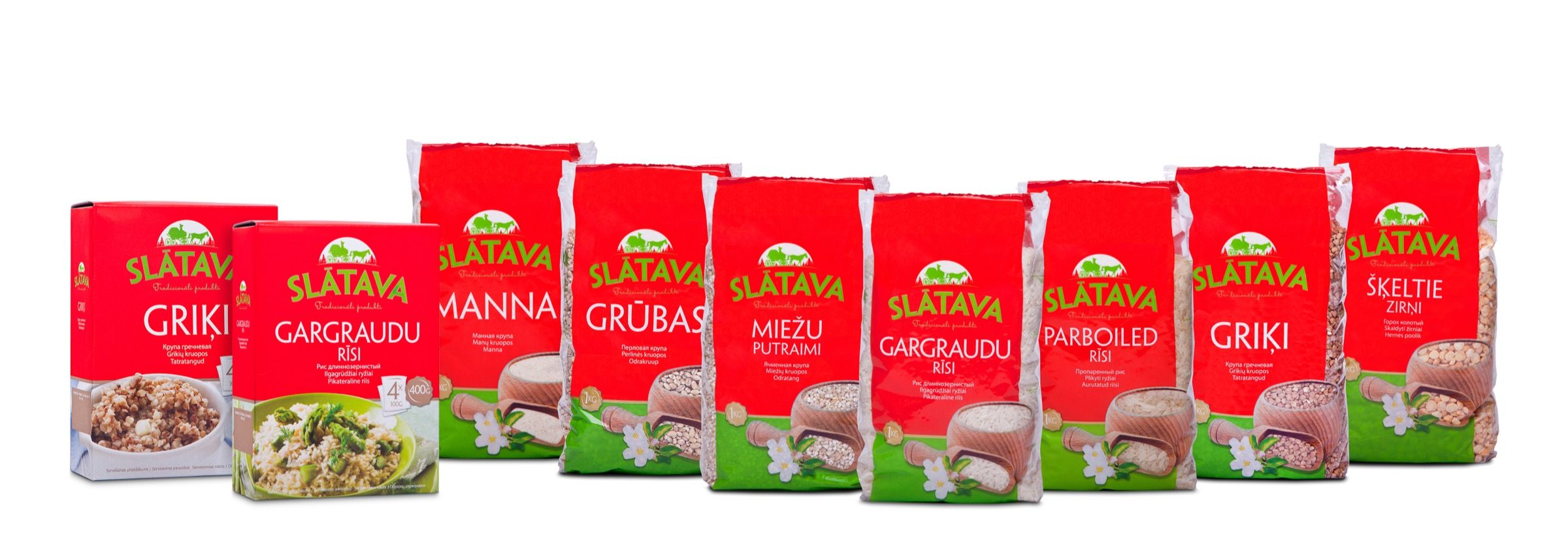 The SLĀTAVA grain product range