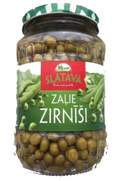 SLĀTAVA Green peas 690 g